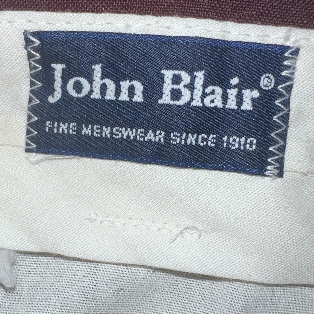 Men’s John Blair Vintage Burgundy Dress Pants - Picture 4 of 5
